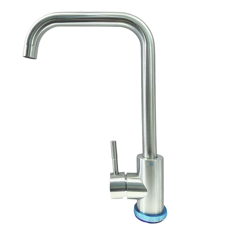 Sei Uchifanira Kusarudza Gooseneck Brushed Mixer Kitchen Faucet yeKitchen Yako Yemazuvano