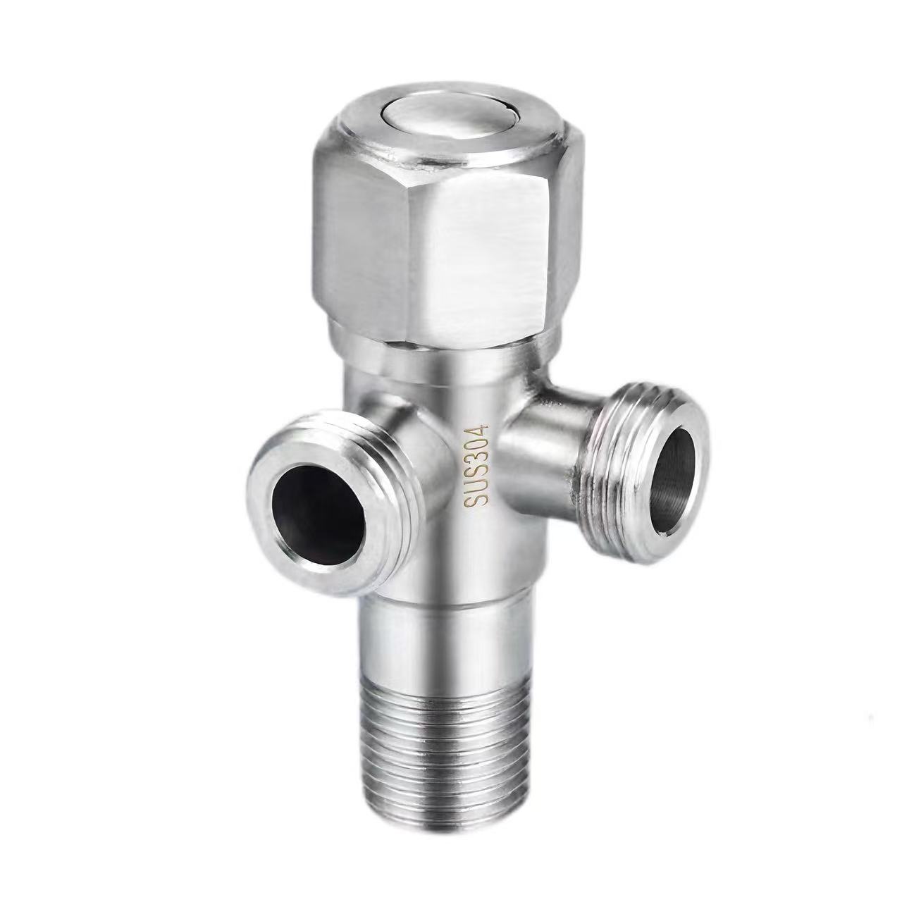 90°Waya Kudhirowa Three-Way Engle Valve