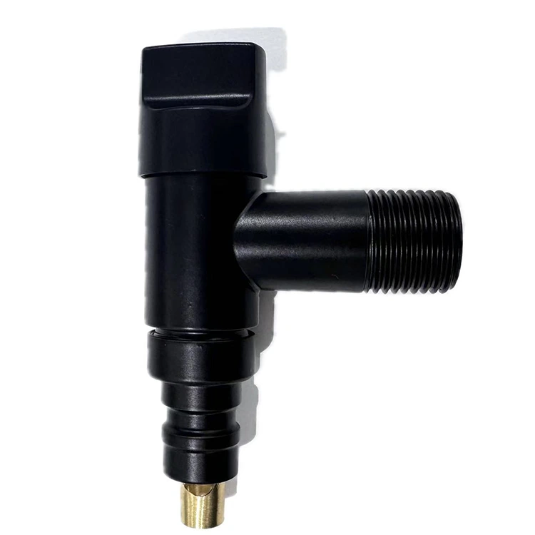 Black Square Knob Stop Valve yeWashing Machine