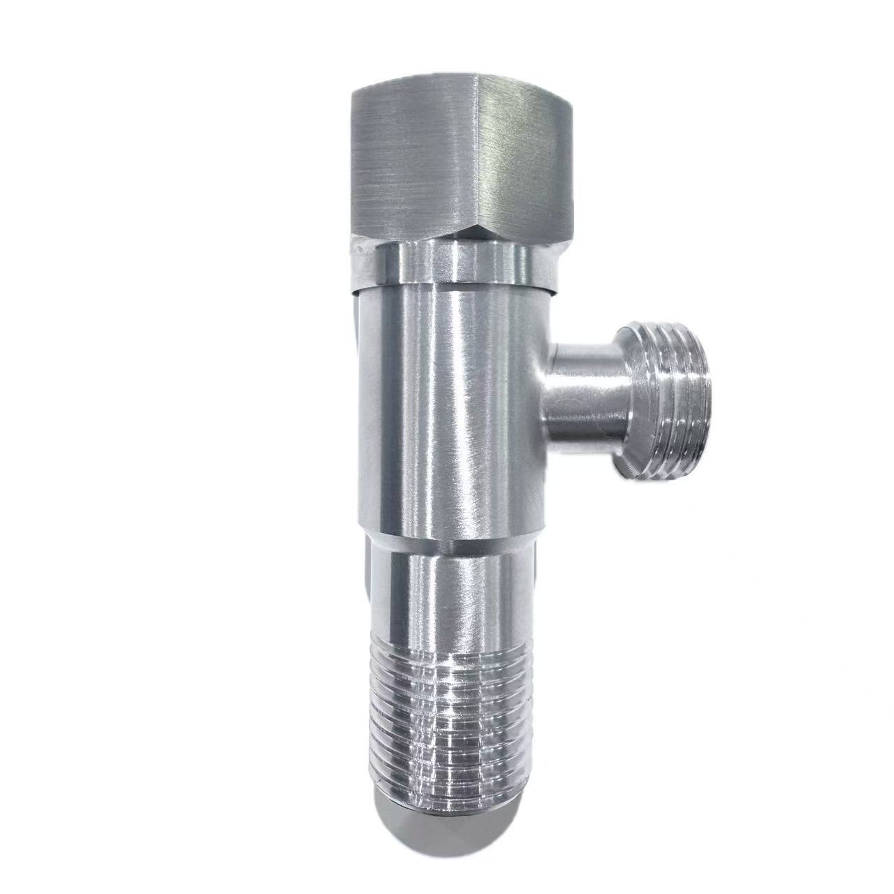 Brushed Stainless Simbi Bathroom Angle Valve
