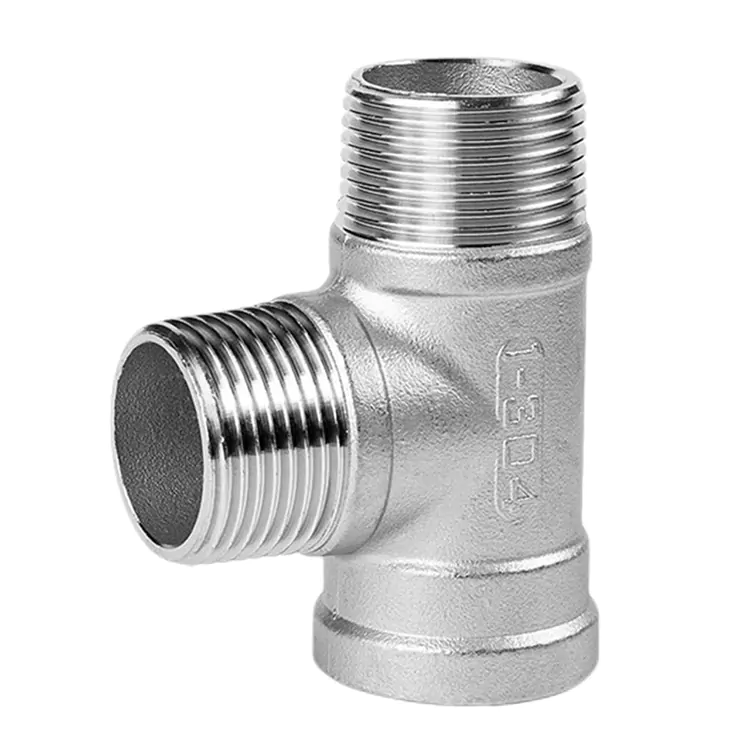 BSP Stainless Steel Murume-Mukadzi-Mukadzi Tee Fitting