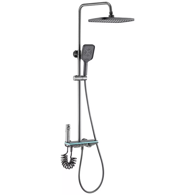Digital Led Chiedza Piano Kiyi Yakakura Panel Shower Musoro Set