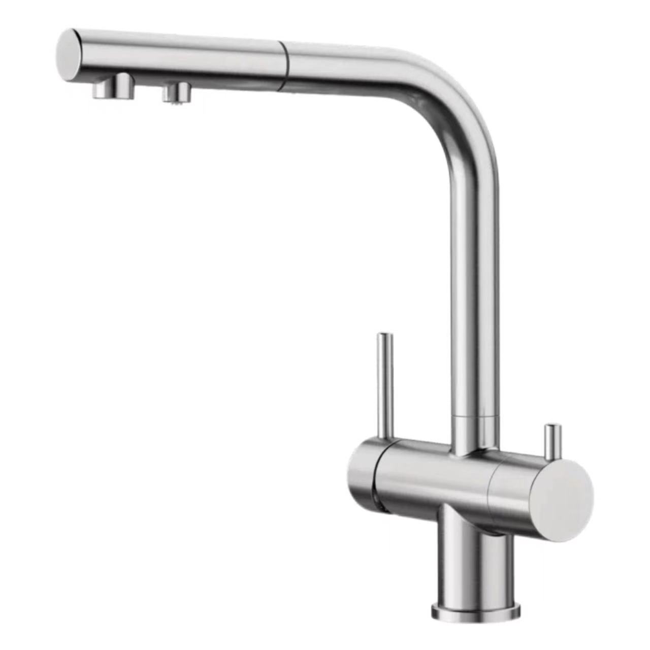 Dual-Control, Dual-Handle Dhonza-Out Kitchen Water Purifier Faucet
