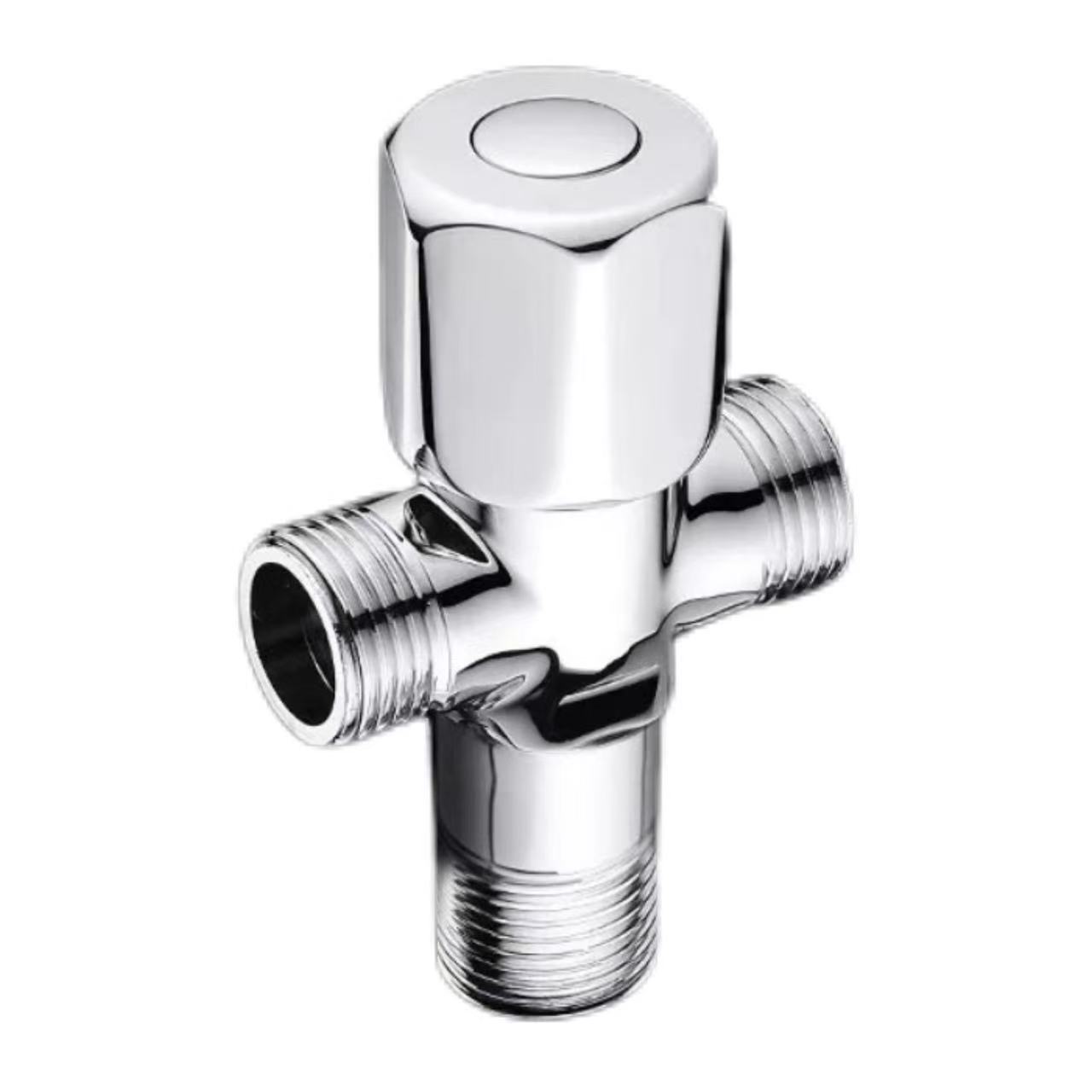 Electroplated Single-Control Quick-Opening Three-Way Angle Valve