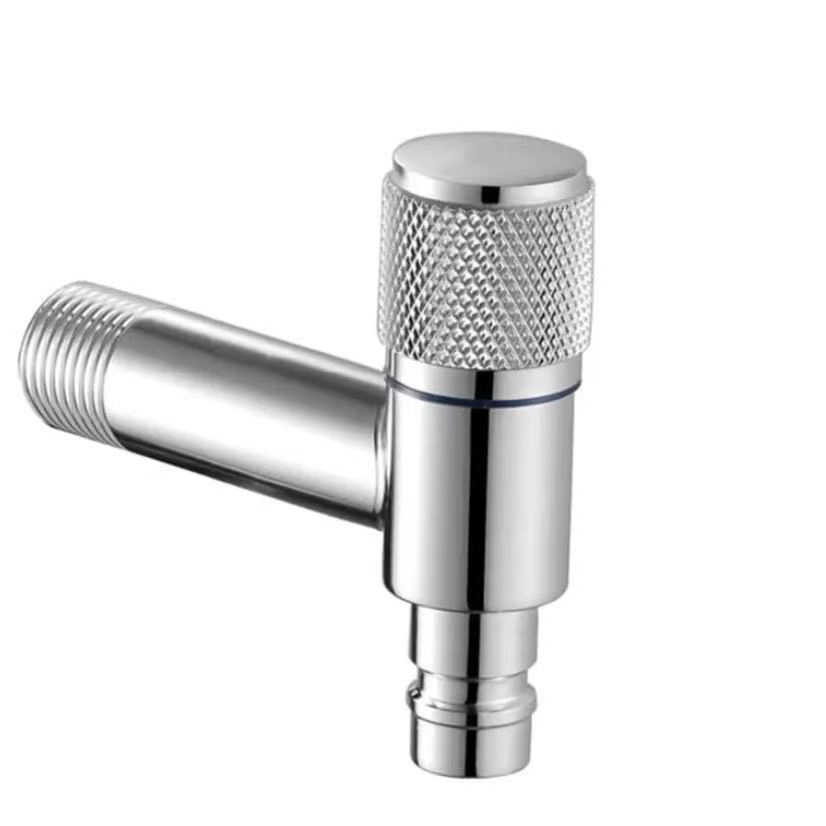 Yakawedzerwa Knurled Bata Mvura-Stop Angle Valve Yakawedzerwa Knurled Bata Mvura-Stop Angle Valve