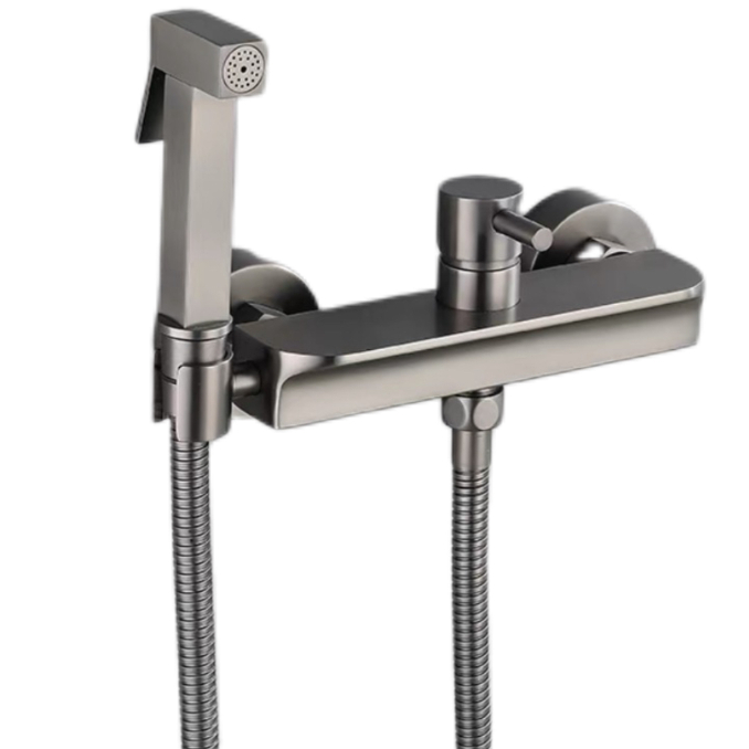 Gunmetal Grey Inopisa uye Cold Bidet Sprayer Set