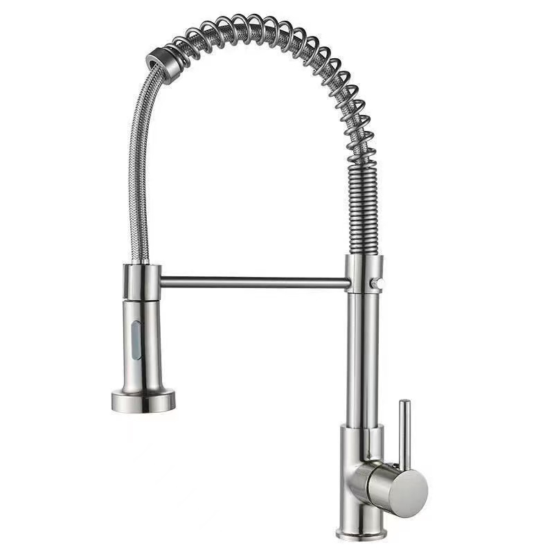 Kitchen Spring Universal Kutenderera Kupisa Uye Cold Faucet
