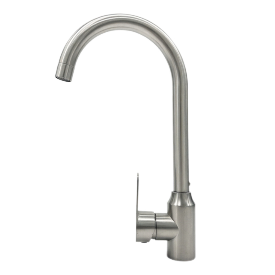 Hombe Yakakomberedzwa Inotenderera Inopisa Uye Inotonhora Mvura Faucet Hombe Yakakomberedzwa Inotenderera Inopisa Uye Inotonhora Mvura Faucet
