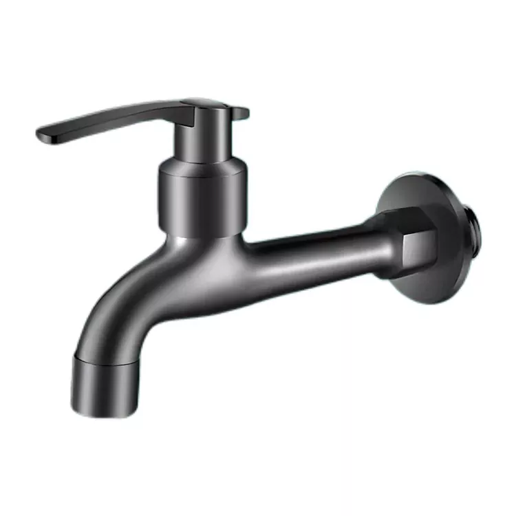 Minimalist Wall Yakaiswa Imwe Cold Faucet Ine Yakawedzerwa Hurefu