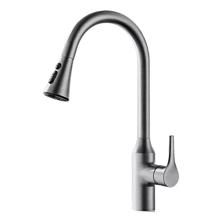Dhonza-Kunze Kutenderera Kupisa Uye Kutonhora Kitchen Faucet