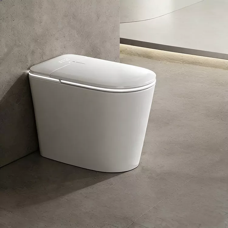 Smart Toilet Iine Radar Flip Lid Pasina Mvura Kudzvanyirira Kudzikira